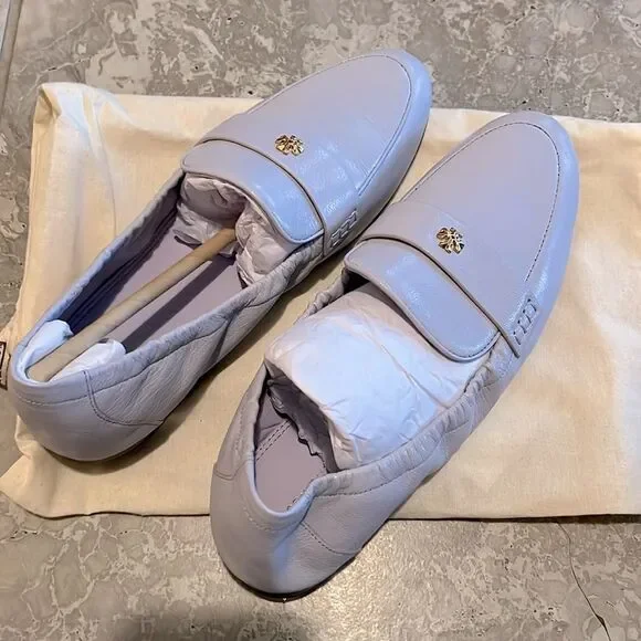 Tory Burch Ballet Leather Loafer in Lavender, New, Size 8 - Picture 11 of 16